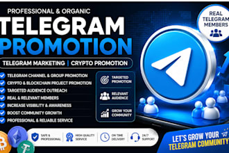 do telegram promotion telegram marketing crypto promotion real telegram members
