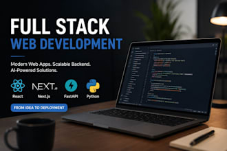 develop ai full stack saas web app, react, nextjs, fastapi, nodejs, headless cms