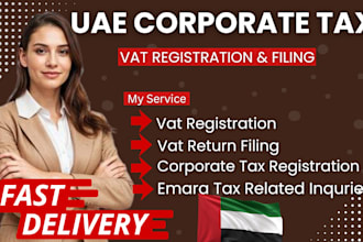 do uae corporate tax, vat registration, vat filing accounting and bookkeeping