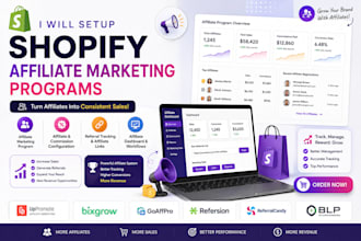 build and configure your shopify affiliate program uppromote bixgrow goaffpro