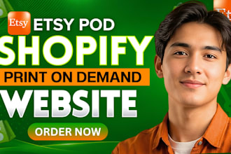 do printful printify shopify print on demand store, etsy shop pod shopify store