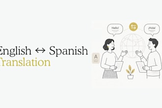 manually translate english to spanish and spanish to english