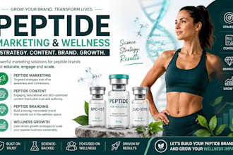 do peptide marketing, peptide content, peptide branding and wellness growth