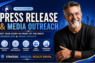 provide targeted media outreach, press release pitching and journalist PR