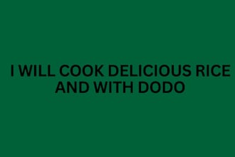 cook rice and beans with dodo