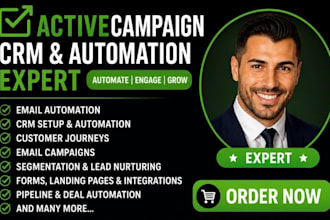 build your complete activecampaign CRM automation email marketing system