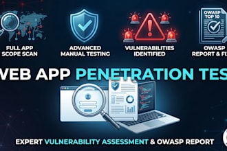 test your web application for security vulnerabilities and owasp report