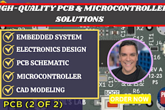 high quality pcb design, microcontroller, esp32, stm32, cad modelling