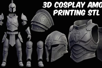 custom 3d armor model 3d helmet cosplay printable cosplay creation mask printing