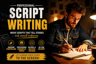 do script writing, movie script writing, screenwriting, screenplay, movie script