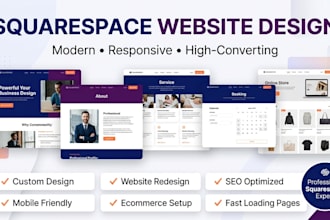 create squarespace website design squarspace redesign squarespace booking