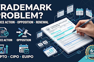 do uspto, cipo or euipo trademark renewal, opposition, extension, office action