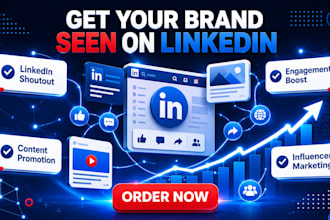 shoutout content with influence to 90k linkedin network promote marketing