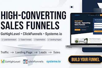 build gohighlevel sales funnels click funnels system io