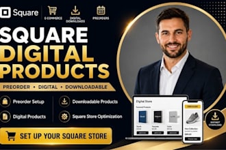 setup square preorder  square digital product square dawnloadedable product