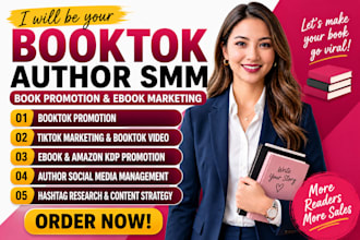 do booktok promotion book marketing and author social media SMM