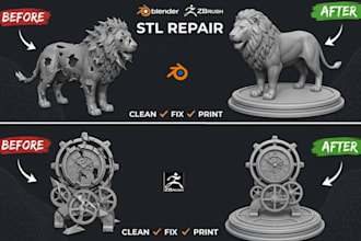 fix stl file, repair 3d model, and optimize stl for 3d printing