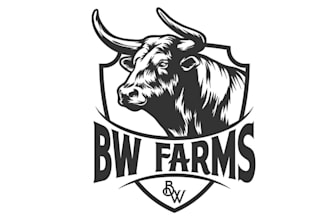 design high quality cattle family farm logo