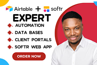 build airtable CRM, softr client portal and business automation for consultants
