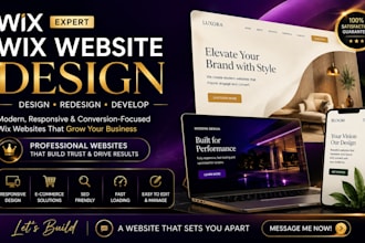 design, redesign and develop your wix website or wix studio site