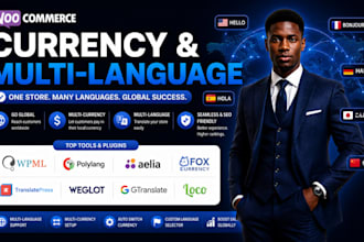 setup woocommerce multilingual wpml polylang aelia  curcy translatepress weglot