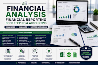 do financial analysis, financial reporting, bookkeeping and accounting