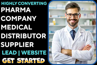 build pharmaceutical company website medical supplier healthcare website