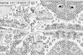do fantasy book map illustration game map cartography novel board game book map