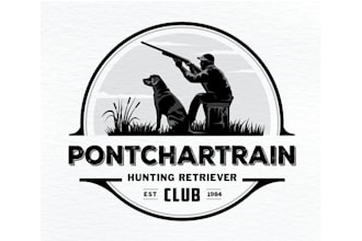 design pontchartrain hunting retriever club logo