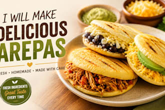 make delicious and freshly prepared arepas