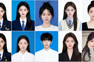 create professional ai passport id photos with any background