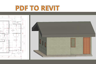 convert your PDF or hand sketch into a revit 3d model