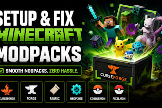 setup fix minecraft curseforge modpack forge fabric neoforge cobblemon pixelmon