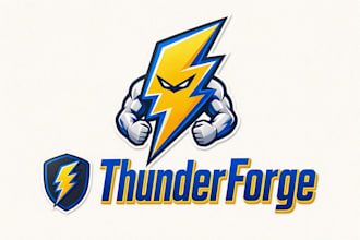 provide thunder mascot logo for your business within 14 hrs