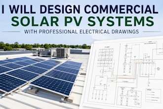 design commercial solar pv systems with professional electrical drawings