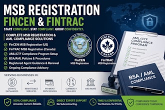 do msb fincen fintrac registration and aml compliance consultant