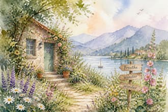 do a watercolor illustration