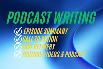 write your detailed SEO podcast show notes