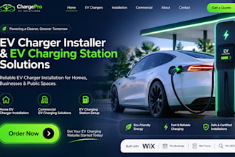 design wix ev charger installer website ev charging station  ev charger website