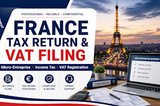 do your france tax filing, vat registration and income tax return