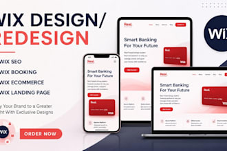 design wix website, wix website redesign, wix website design