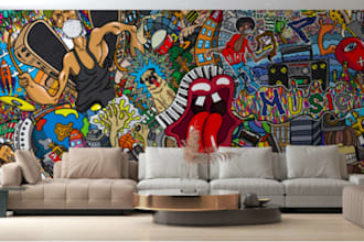design custom mural wall art, graffiti and creative wall murals