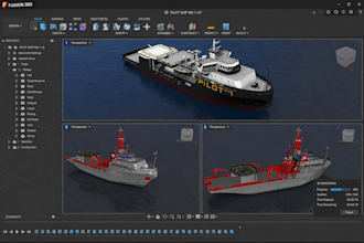 3d ship model catamaran boat cad design yacht tugboat hull warship 3d printing