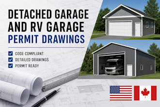 design detached garage plans and rv garage permit drawings