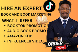 create booktok videos and tiktok influencer ads for book promotion