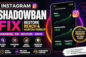 fix your instagram shadowban and restore reach and hashtag