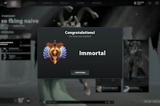 play dota 2 with you as your immortal gaming partner