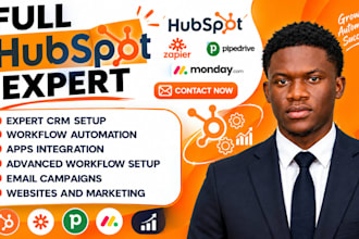 setup hubspot CRM automation workflow integration onboarding zapier gohighlevel