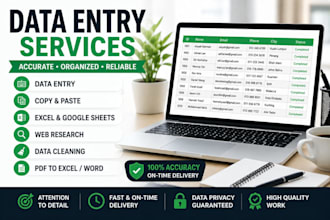accuate data entry,copy paste and web search