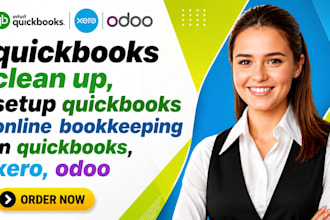 quickbooks clean up, setup quickbooks online bookkeeping in quickbooks xero odoo